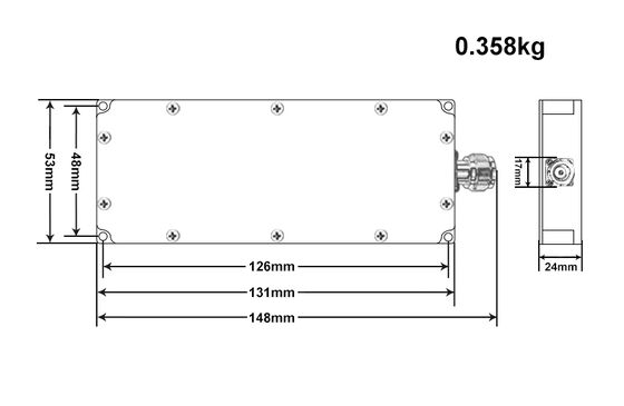 30W 40W 50W Aluminum outshell  wireless radio drone counter frequency drone jamming module