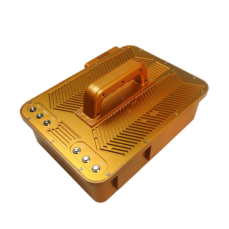 TX-WRJ06 Anti Drone Jammer portable handheld drone shield 6 bands with external battery