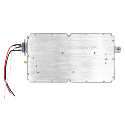Modul penguat daya pita lebar 50W 47dBm 300-2000MHz untuk bidang komunikasi