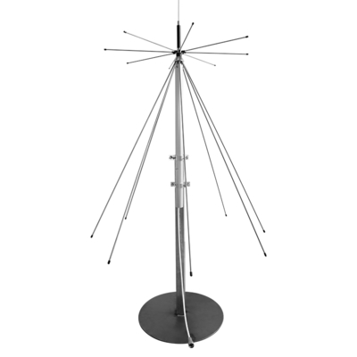 Antena stasiun pangkalan discone gain tinggi 25-3000MHz 100W