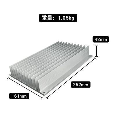 Modul jammer aluminium berkinerja tinggi amplifier daya RF heatsinks Peralatan pendinginan