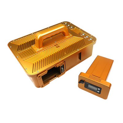 TX-WRJ06 Anti-Drone Jammer Jarak Jauh 1000-1500m Daya Tinggi 200W untuk Mengacaukan UAV FPV