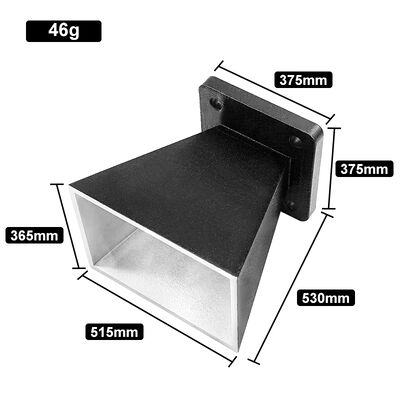 Antenna tanduk baru 46g Wi-Fi ringan 5150-5850MHz dengan finishing berlapis bubuk hitam matte