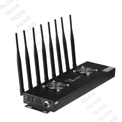 Alluminum Alloy Rf Signal Jammer, Perangkat Jammer Gps Militer 8 Antena