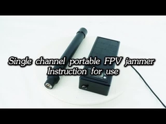 1km 700-1020 MHz frekuensi single band portabel genggam tangan FPV jammer untuk perlindungan keselamatan udara